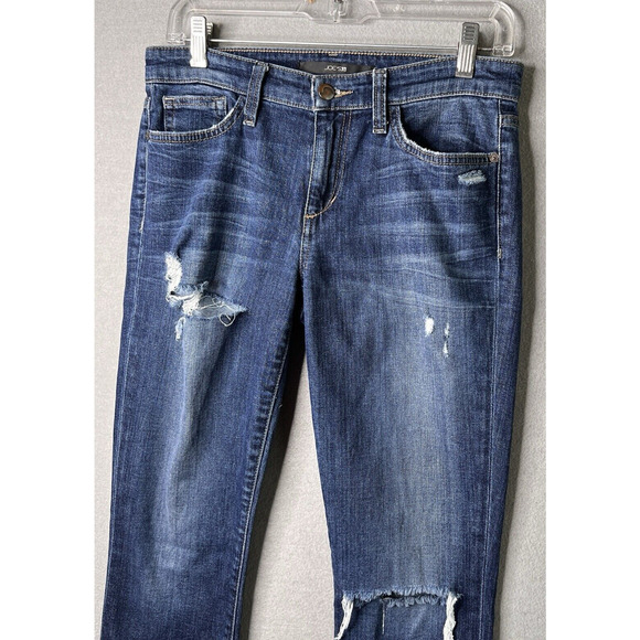 Joe's Womens Jeans Size 28 Skinny Lucille Ankle Distressed Blue Denim Stretch - Picture 6 of 12